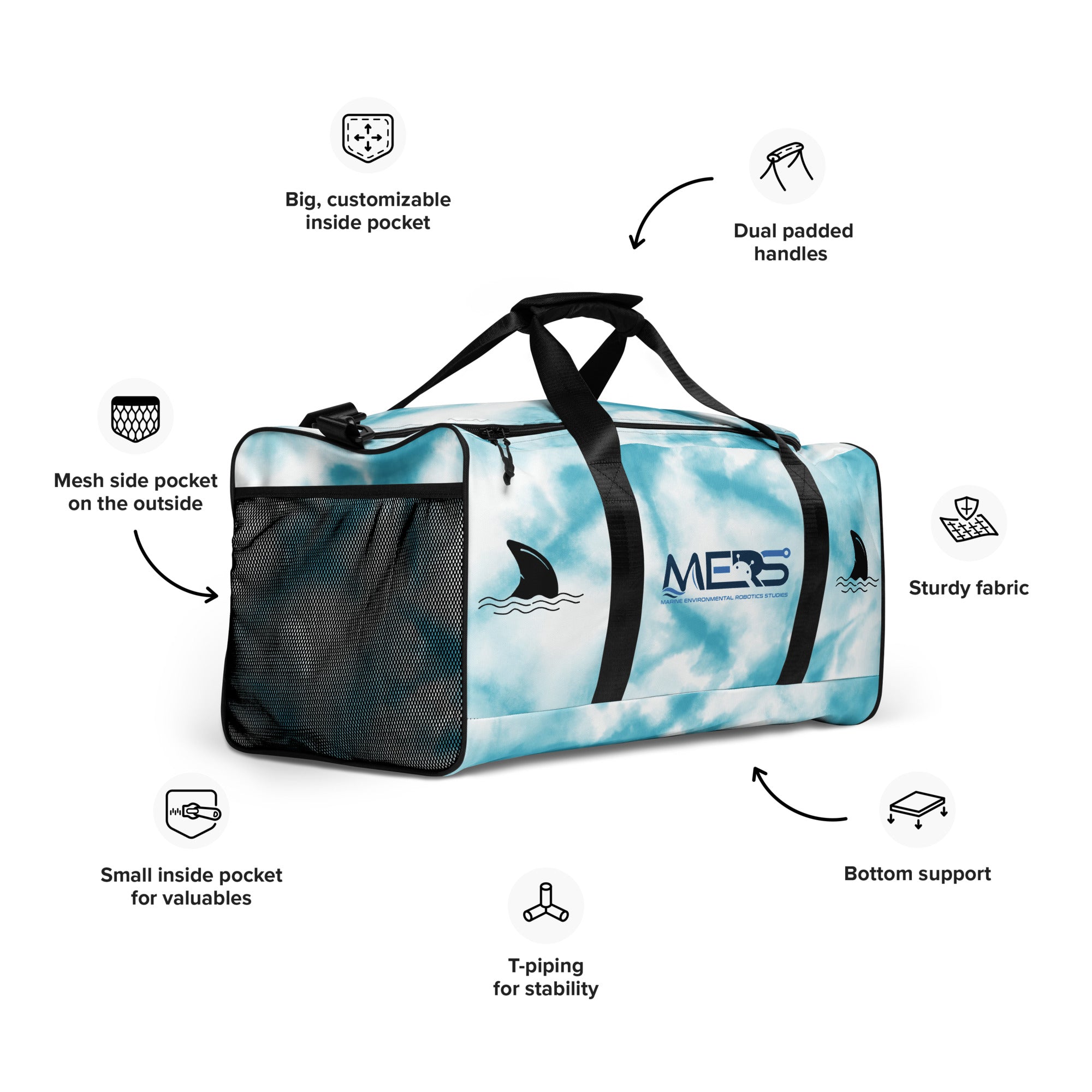 MERS Shark Duffle bag