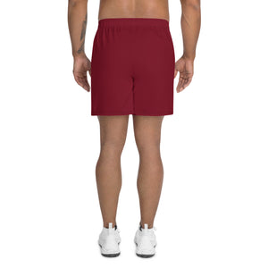 GMS Logo Athletic Shorts- Burgundy