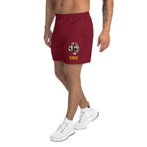 GMS Logo Athletic Shorts- Burgundy