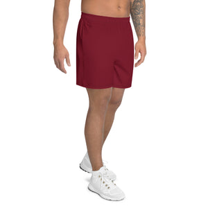 GMS Logo Athletic Shorts- Burgundy