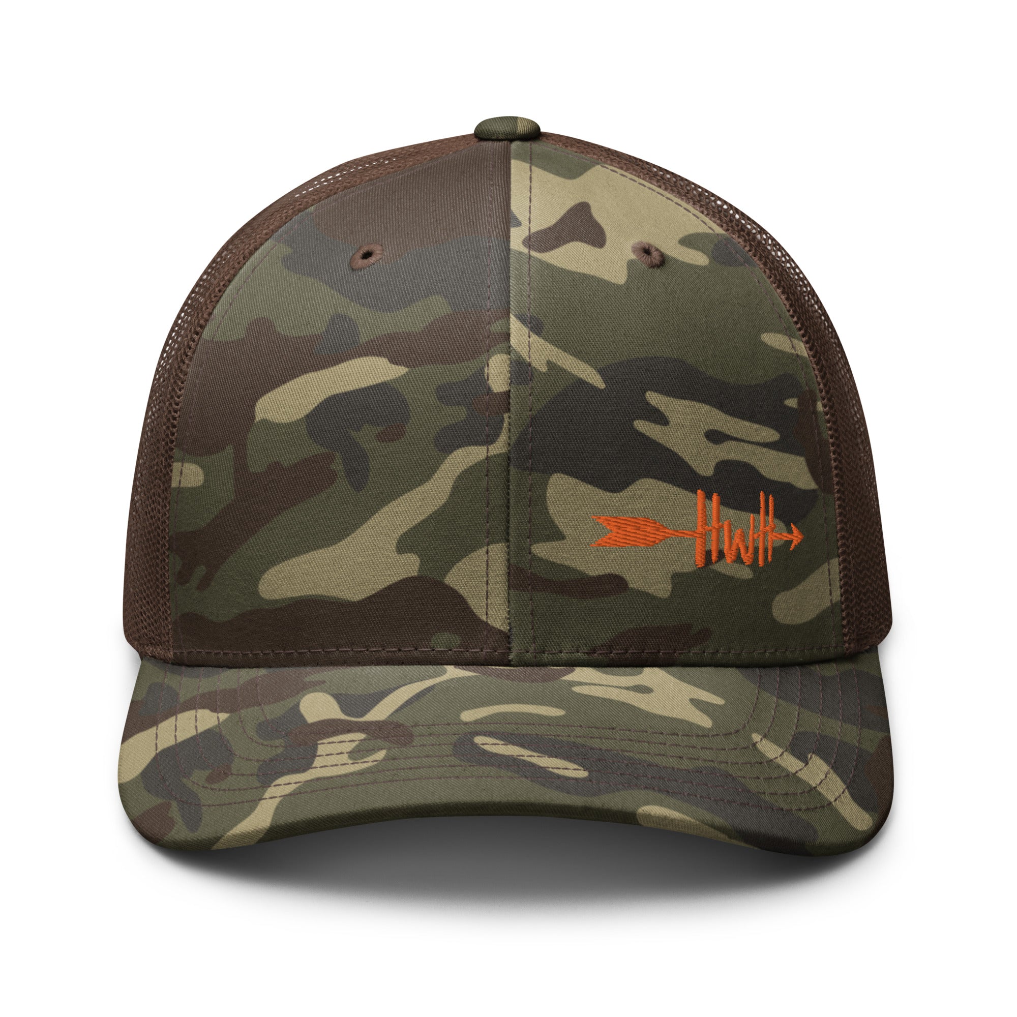 HWH Left Half Logo Camouflage trucker hat