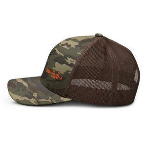 HWH Left Half Logo Camouflage trucker hat