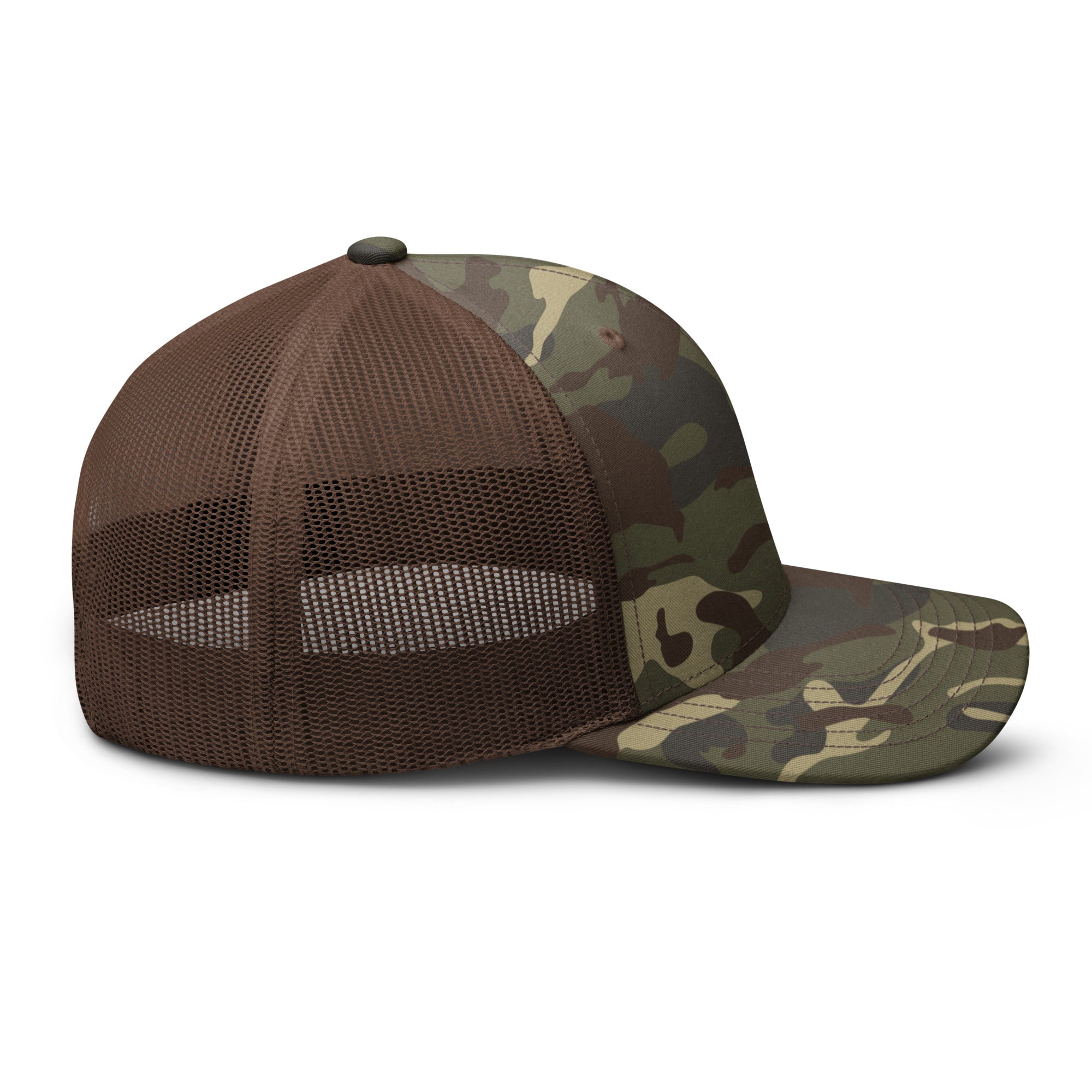 HWH Left Half Logo Camouflage trucker hat