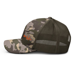 HWH Left Half Logo Camouflage trucker hat