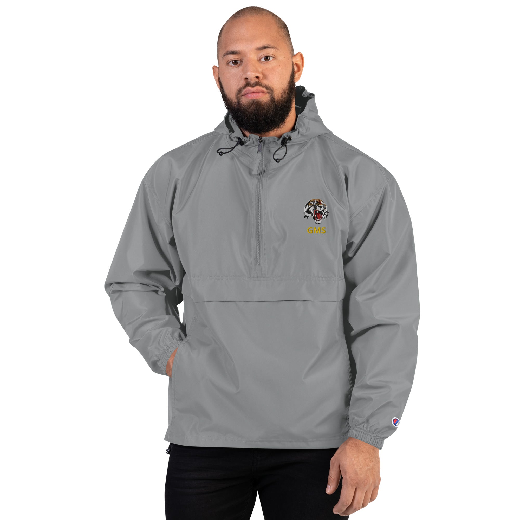 GMS logo Embroidered Champion Packable Jacket