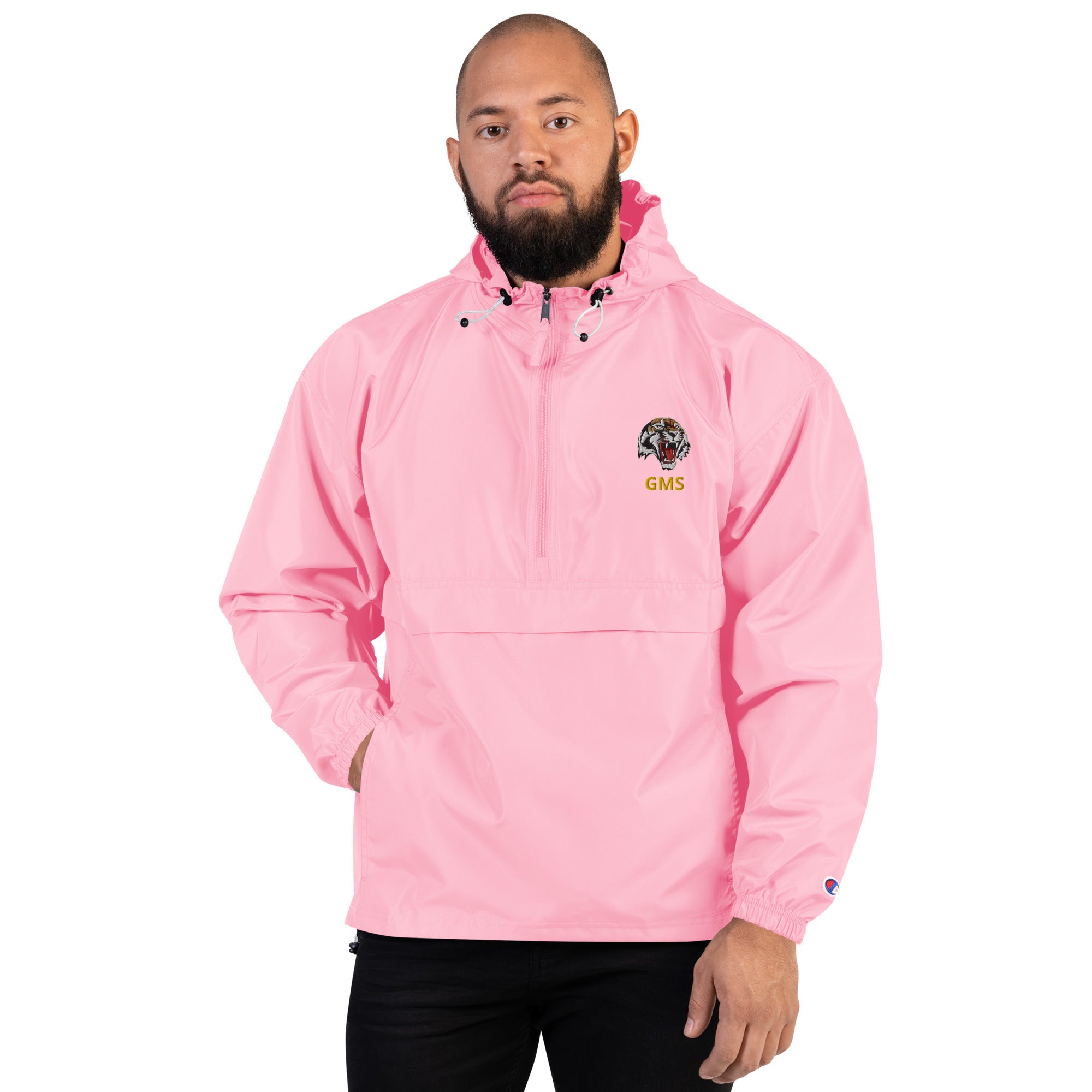 GMS logo Embroidered Champion Packable Jacket