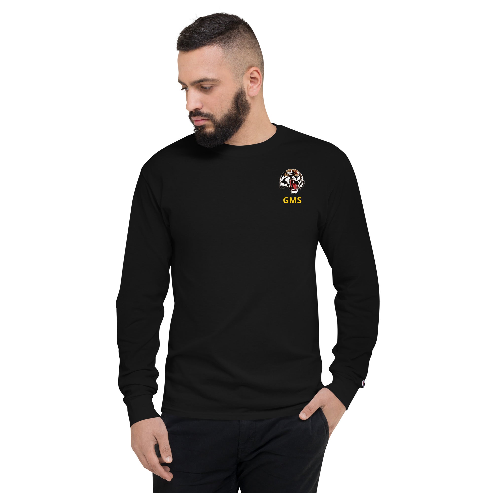 GMS Logo Men's Champion Long Sleeve Shirt