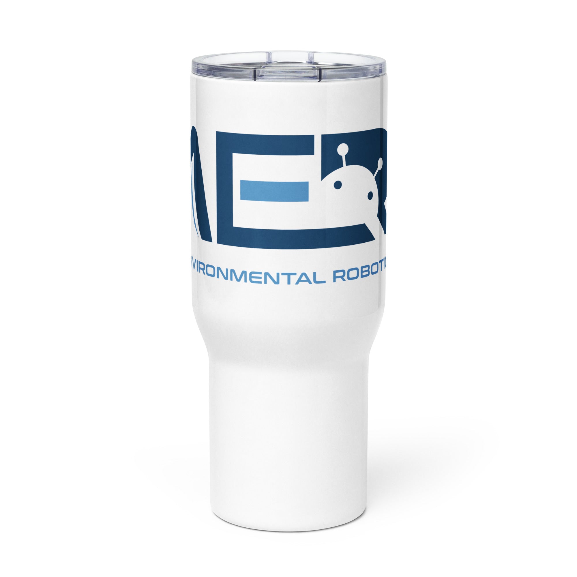 Travel mug with a handle