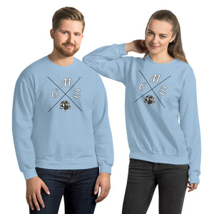 GMS Black and White Cross Unisex Sweatshirt