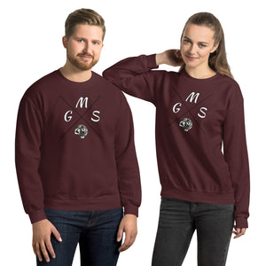 GMS Black and White Cross Unisex Sweatshirt