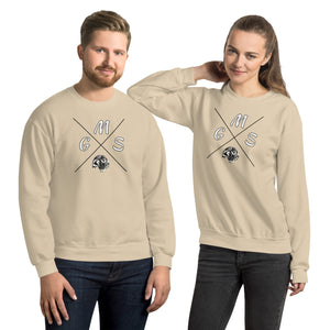 GMS Black and White Cross Unisex Sweatshirt