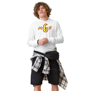 GMS lettering Hooded long-sleeve tee