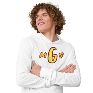 GMS lettering Hooded long-sleeve tee