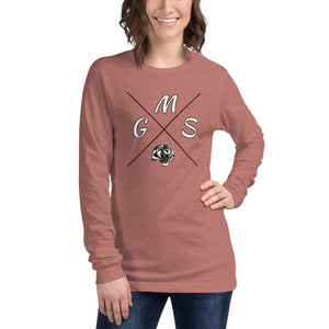 GMS Black and White Cross Unisex Long Sleeve Tee