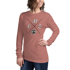 GMS Black and White Cross Unisex Long Sleeve Tee