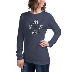 GMS Black and White Cross Unisex Long Sleeve Tee