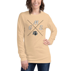 GMS Black and White Cross Unisex Long Sleeve Tee